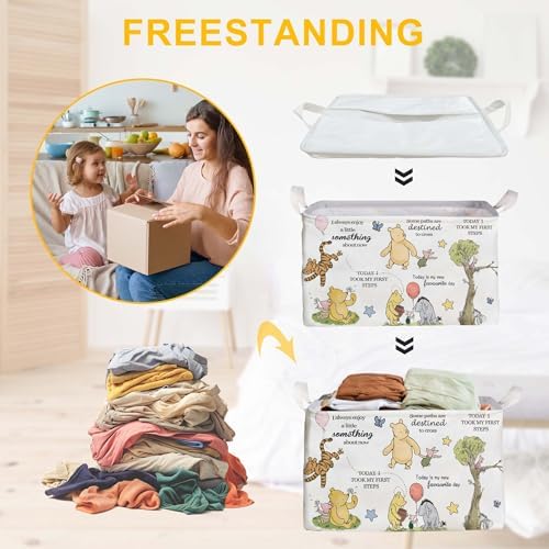 Winnie Storage Basket, The Pooh Nursery Baby Stuff, Winnie Nursery Storage - Image 4