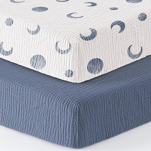 Bearmoss Muslin Mini Crib Sheets by Bearmoss