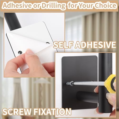 2 Pack No Drill Curtain Holdbacks Adhesive Curtain Tiebacks - Image 3