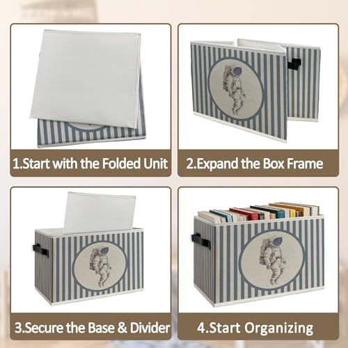 Space Nursery Foldable Storage Bins Box - Image 5