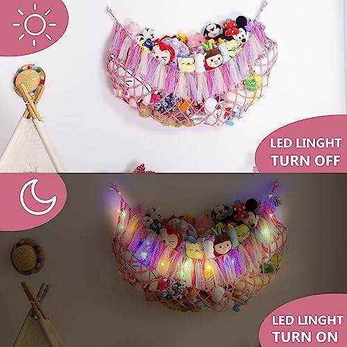 Jumbo Toy Hammock for Stuffed Animal Net Boho Macrame Toy Hammock - Image 3