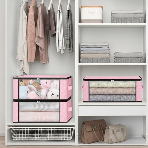 HomeHacks 6-Pack Clothes Organizer Storage Bags, 35L Storage Bins - Image 6