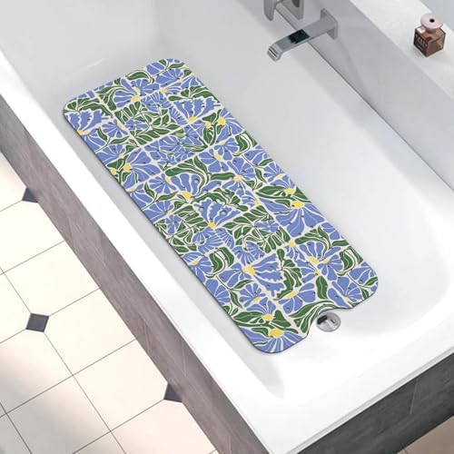 Bathtub Mat Non Slip, Bohemia Extra Long Bath tub Mat Shower Floor Mat - Image 4