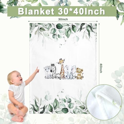 HunnmingRe Safari Animals Baby Crib Bedding Set - Image 2