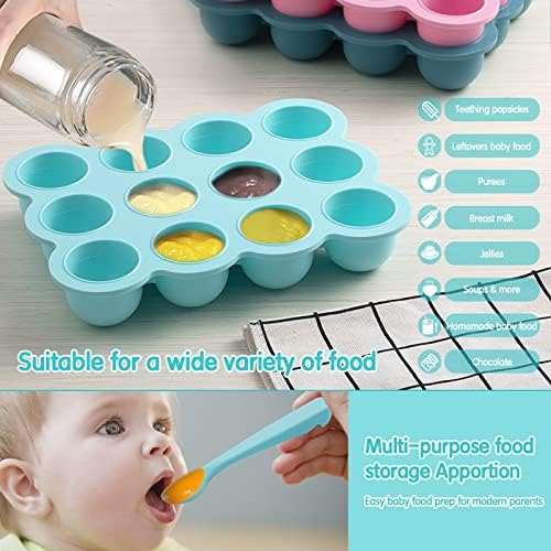 Silicone Freezer Tray with Soft Lid, 1.5oz x 12 Pods - Image 4