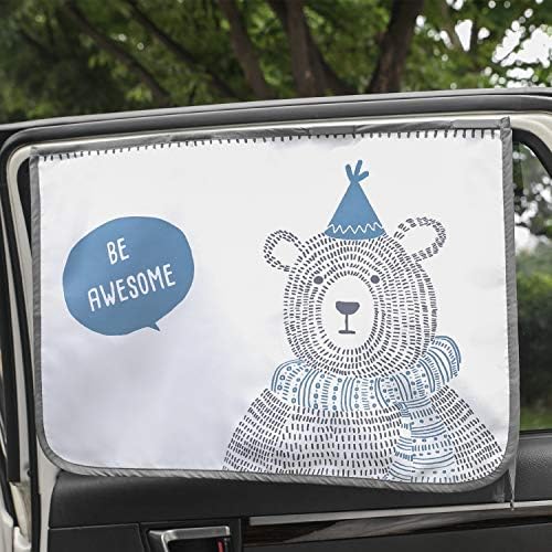 Magnetic Car Sun Shade Curtain for Side Window – Sun Blocker and UV Protector by Unknown
