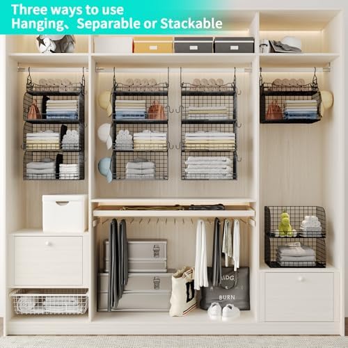 HapiRm Hanging Closet Organizer Storage - Image 2