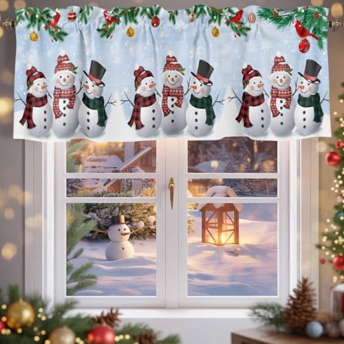 Vandarllin Christmas Valance Kitchen Curtains - Image 5