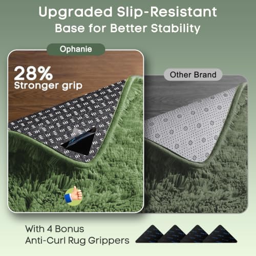 Ophanie Gray Green Rug Grass Area Rugs - Image 4