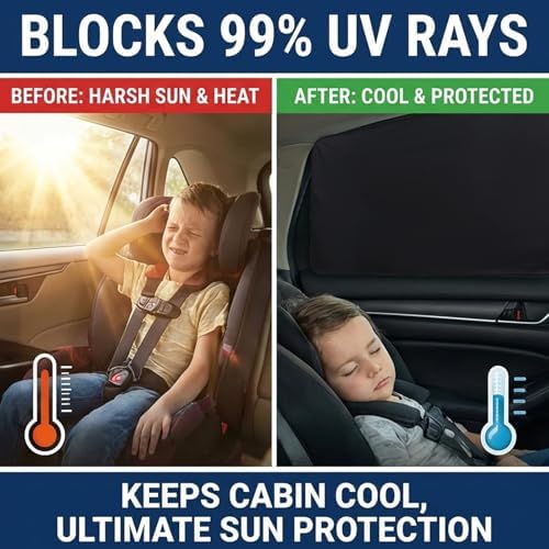 XCBYT Magnetic Car Window Shades - Image 3