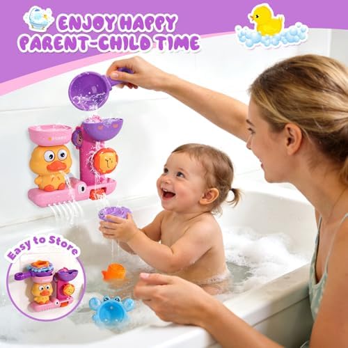 Toddler Bath Toys for Kids Ages 1-3 Waterfall Bathtub Toys for Toddlers 2-4 - Image 4