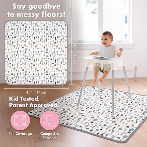 BapronBaby Root Veggies Waterproof Splash Mat Catch All Floor Cover - Image 4