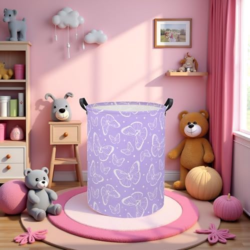 Kids Laundry Basket Baby Hamper Toy Storage Bin - Image 2