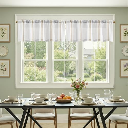 jinchan Linen Pencil Stripe Valances - Image 3