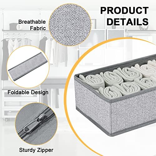 DIMJ Drawer Organizer Clothes, Dresser Organizer - Image 2