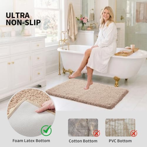 ILANGO Bathroom Rugs 32" × 20", Extra Soft Absorbent Microfiber Bath Rugs - Image 6