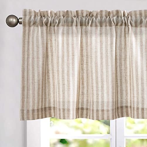 jinchan Linen Boxter Stripe Valances by JINCHAN