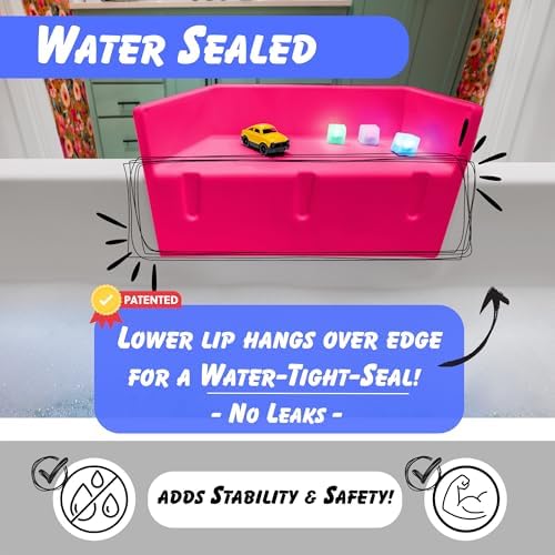 Tub Topper Mini Bathtub Splash Guard & Bath Shelf - Image 5