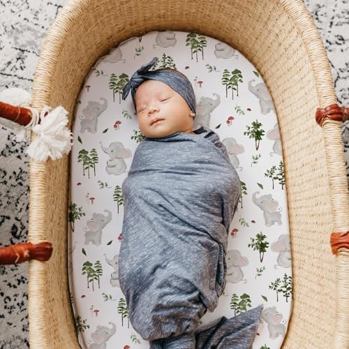 Stretch Fitted Bassinet Sheet Set BROLEX 2 Pack Cradle Sheets - Image 5