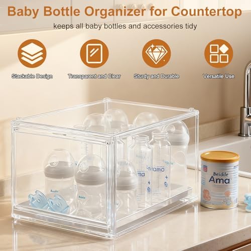 ERTIUANIO Baby Bottle Organizer, Baby Bottle Station Organizer - Image 5