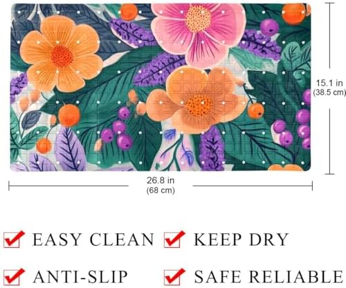 Non Slip Bathtub and Shower Mat 26.8x15.1 inch, Bath Mat - Image 4