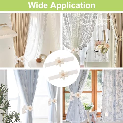 Sunflower Curtain Tieback 4Pcs Window Drape Rope Holdbacks - Image 7