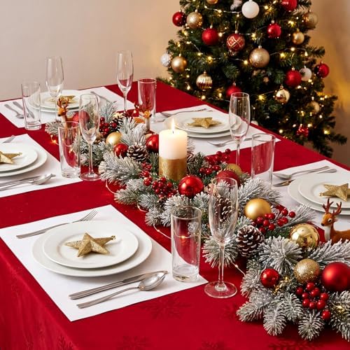 Fullhawl 60 Pcs White Paper Placemats, Disposable Table Mats - Image 5