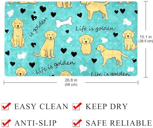 Non Slip Bathtub and Shower Mat 26.8x15.1 inch, Bath Mat - Image 4