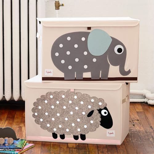 3 Sprouts Large Toy Chest, Lid and Handles, Collapsible Bin - Image 4