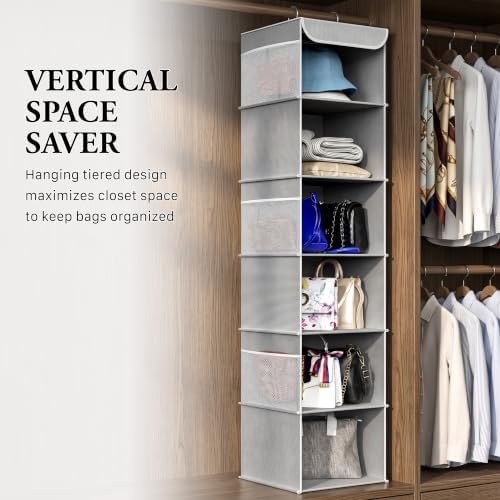 Simple Houseware 6 Shelf Hanging Closet Organizer - Image 7