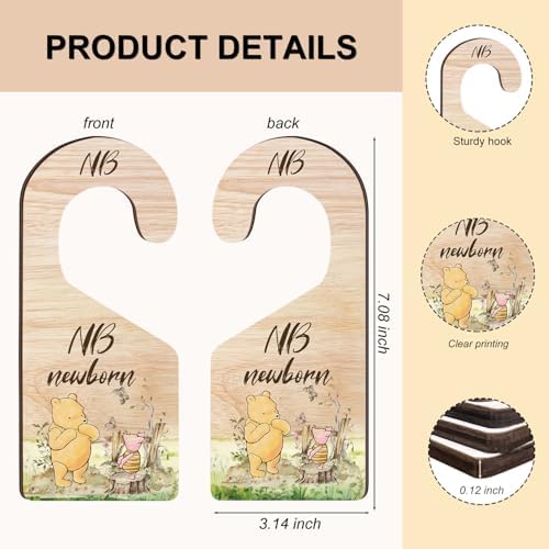 8PCS Classic Winnie Baby Closet Dividers - Image 2