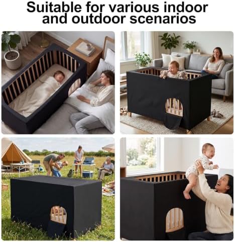 Blackout Crib Cover, Breathable Canopy - Image 7