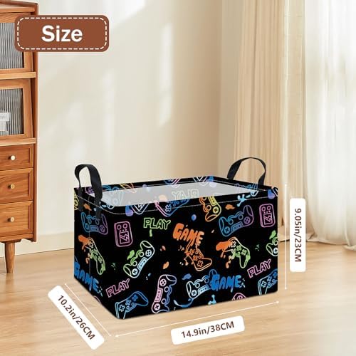 Rectangular Game Storage Basket - Image 2