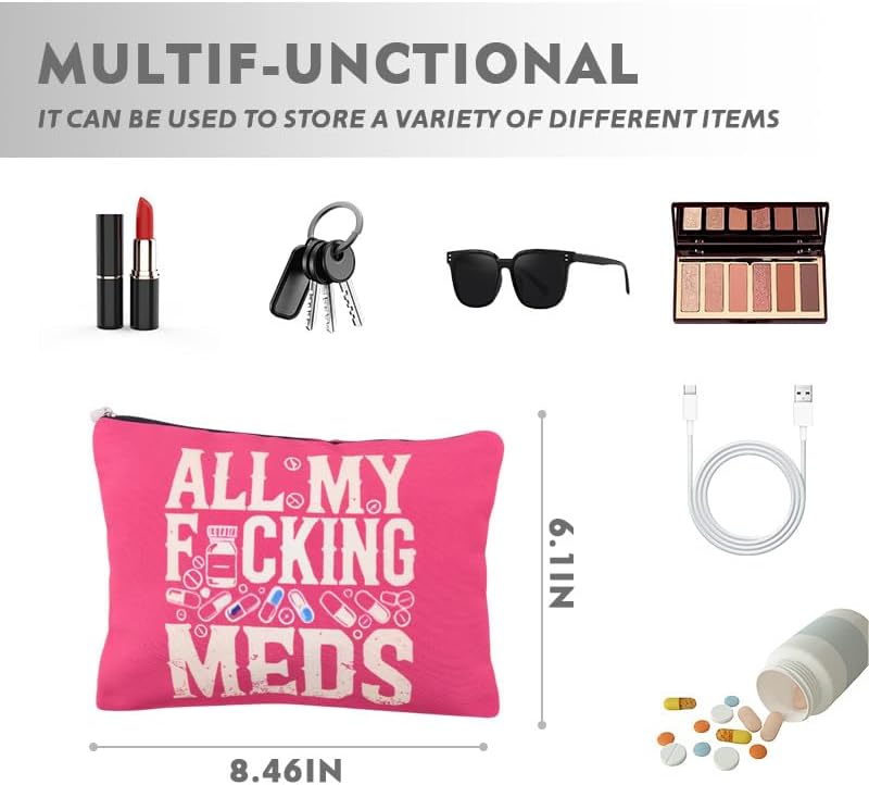 All My Meds Makeup Bag Med Pouch Bag - Image 2