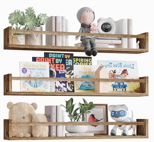 Fixwal Floating Nursery Book Shelves by Fixwal