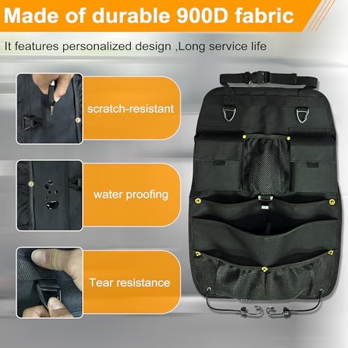 Car Seat Back Organizer with Multiple Storage Pockets, Universal Fit - Image 6