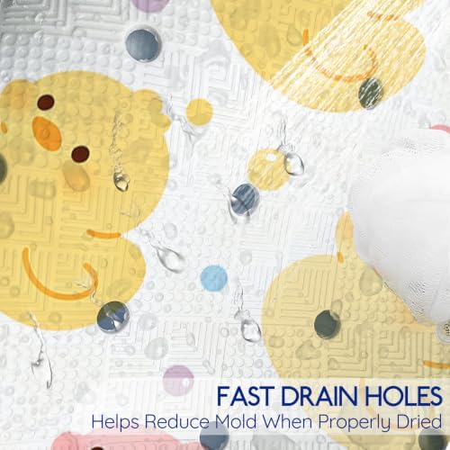 Kids Bathtub Mat Non Slip, 40 x 16 Inch Tub Mat - Image 5
