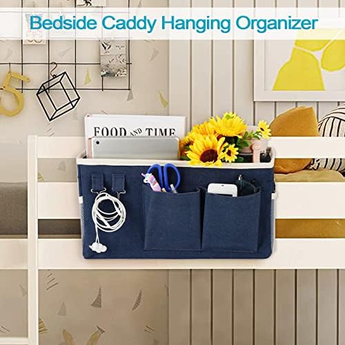 Bedside Caddy, Bedside Storage Bag Hanging Organizer - Image 2