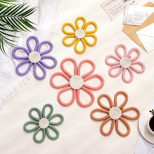 Barydat 6 Pcs Boho Nursery Decor Daisy Flower Wall Decor by home