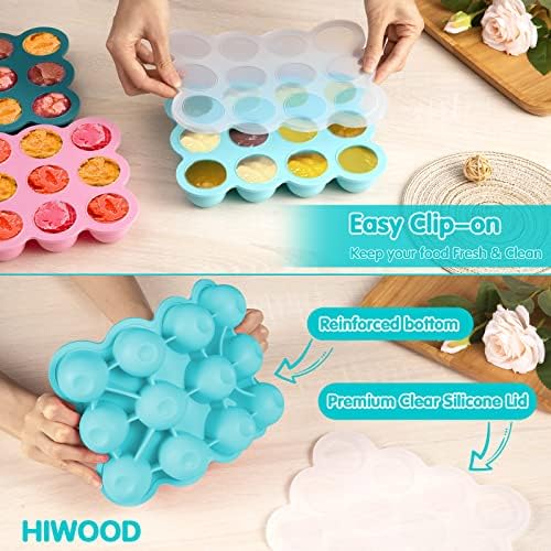Silicone Freezer Tray with Soft Lid, 1.5oz x 12 Pods - Image 3