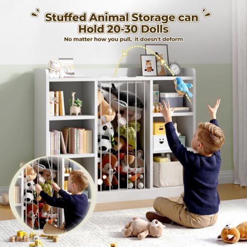 Toy Storage Organizer with 6 Cube, Stuffed Animal Storage - Image 3