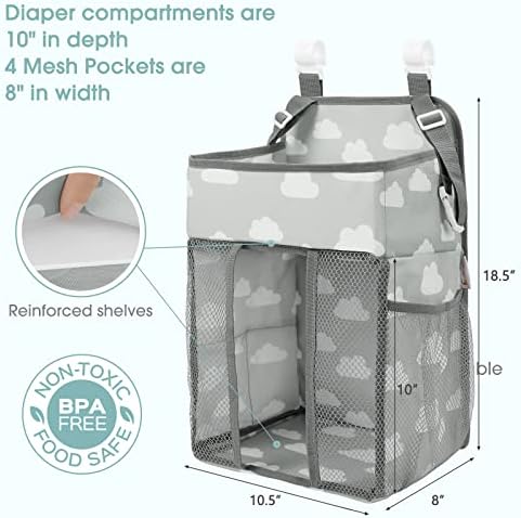Maliton Hanging Diaper Caddy Organizer - Image 3