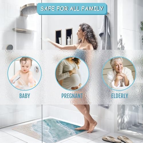 Beach Square Anti Slip Shower Mats - Image 7