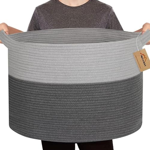 MEGASKET Extra Large Rope Basket, XXXL Woven Storage Basket, Large Blanket by MEGASKET