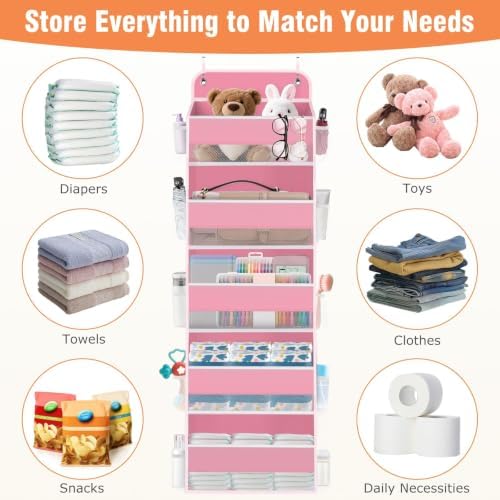 Over The Door Organizer Storage Large Capacity Hanging Bedroom Storage - Image 6