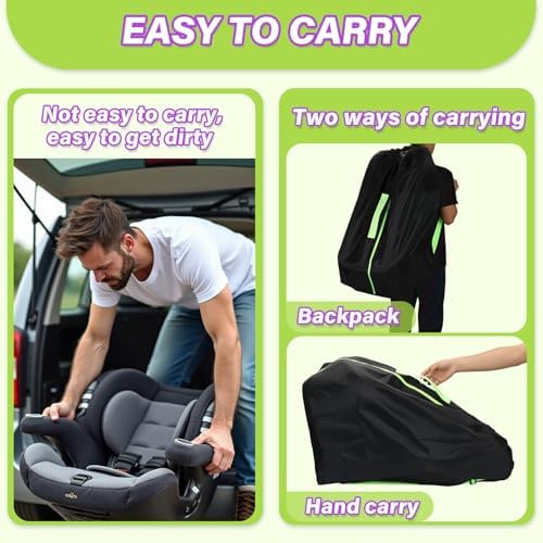 Saranna Car Seat Travel Bag for Airplane: Car Seat Bags for Air Travel Fit All - Image 3