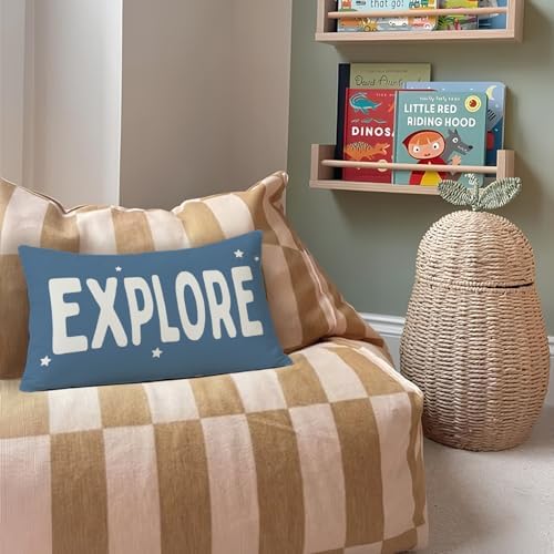 Blue Explore 12x20 Pillow Cover - Image 2