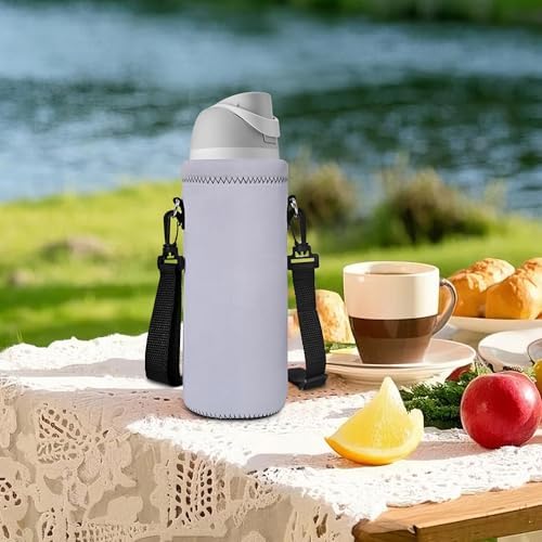 AUPET Water Bottle Bag Carrier, 24oz/32oz Insulated Neoprene bottle Sling - Image 4