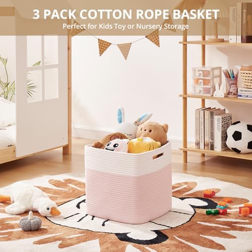 OIAHOMY 13 Inch Cube Storage Bins, Insert Storage Baskets - Image 4