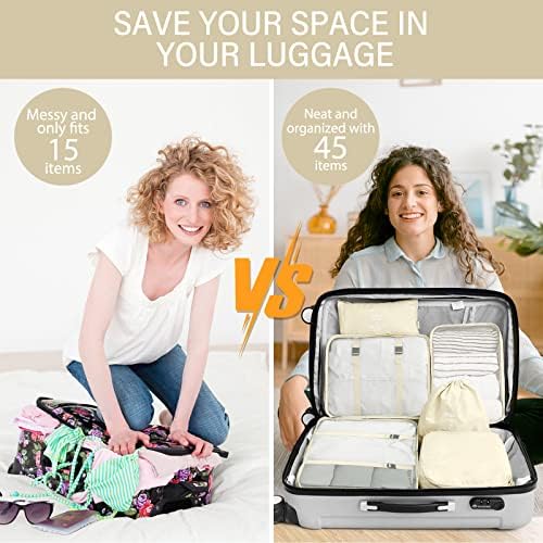 KPX 8 Set Packing Cubes for Travel, Luggage Packing Organizers Accessories - Image 5